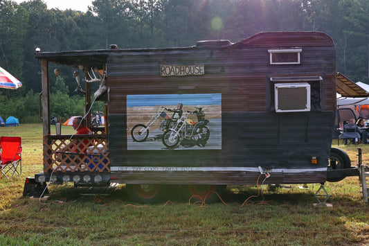 RV DRY / PRIMITIVE (camper, camper van, trailer in tow, pop-up truck tent, etc.)